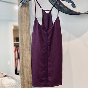 • j. crew • racer back lace tank top